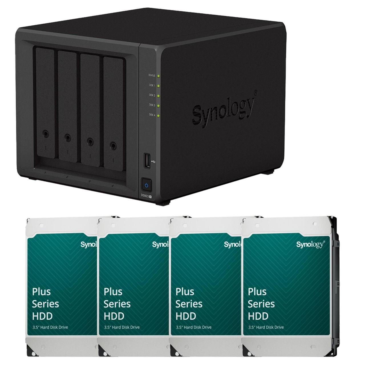 Synology DiskStation DS923+ 4 Einschübe NAS-Server Leergehäuse + 4x Synology ... von SYNOLOGY