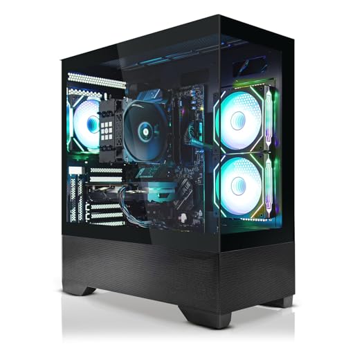 SYSTEMTREFF Basic Gaming PC AMD Ryzen 5 5600 6x4.4GHz | Nvidia GeForce RTX 3060 8 GB DX12 | 512GB M.2 NVMe | 32GB DDR4 RAM | WLAN Desktop Computer Rechner für Gamer, Zocker & Streamer von SYSTEMTREFF