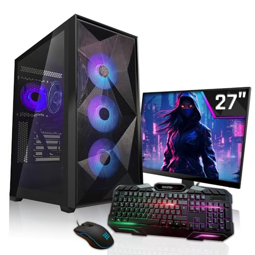 SYSTEMTREFF Gaming Komplett PC Set AMD Ryzen 9 5900X 12x4.8GHz | Nvidia GeForce RTX 4090 24GB DX12 | 2TB M.2 NVMe | 32GB DDR4 RAM | WLAN Desktop Paket Computer für Gamer, Gaming von SYSTEMTREFF