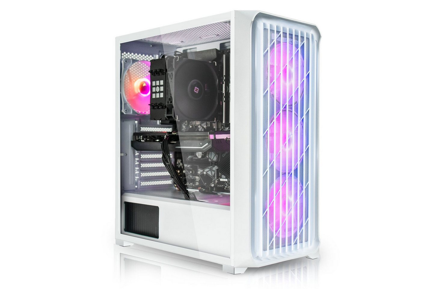 SYSTEMTREFF Gaming-PC (AMD Ryzen 5 7500F, GeForce RTX 4060 Ti, 32 GB RAM, 1000 GB SSD, Luftkühlung) von SYSTEMTREFF