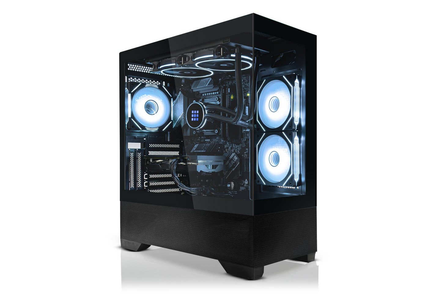 SYSTEMTREFF Gaming-PC (AMD Ryzen 7 7800X3D, GeForce RTX 4070 Ti Super, 32 GB RAM, 1000 GB SSD, Wasserkühlung) von SYSTEMTREFF