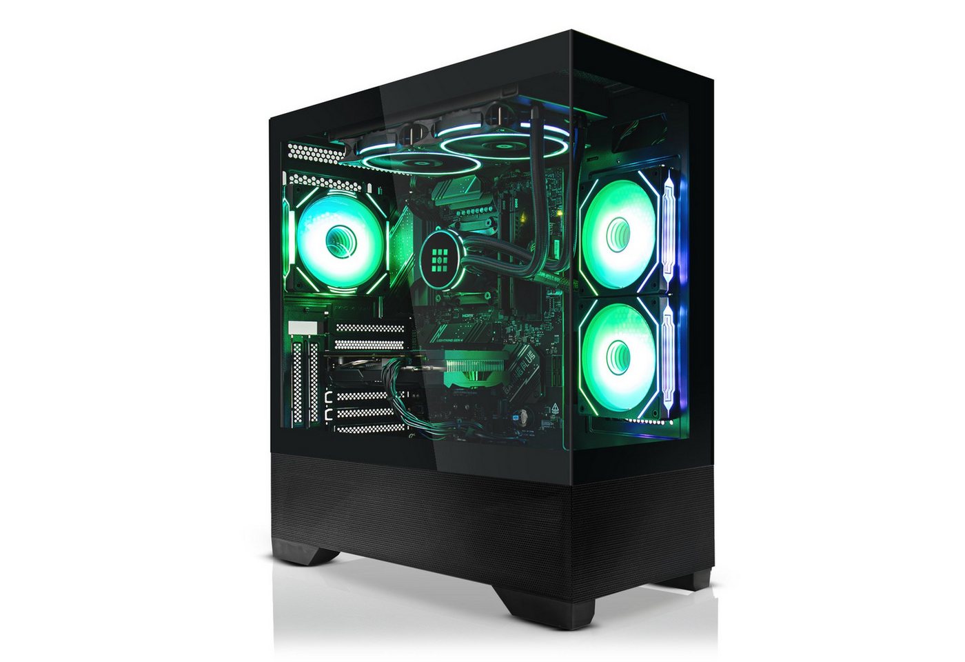 SYSTEMTREFF Gaming-PC (AMD Ryzen 7 7800X3D, Radeon RX 6750 XT, 32 GB RAM, 1000 GB SSD, Wasserkühlung) von SYSTEMTREFF