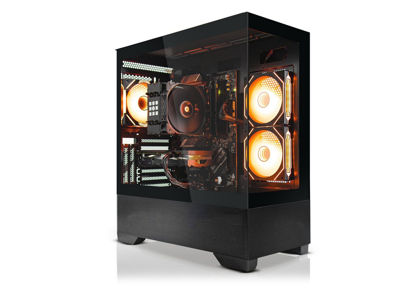 SYSTEMTREFF Gaming-PC (AMD Ryzen 9 5900XT, Radeon RX 7700 XT, 32 GB RAM, 1000 GB SSD, Luftkühlung) von SYSTEMTREFF