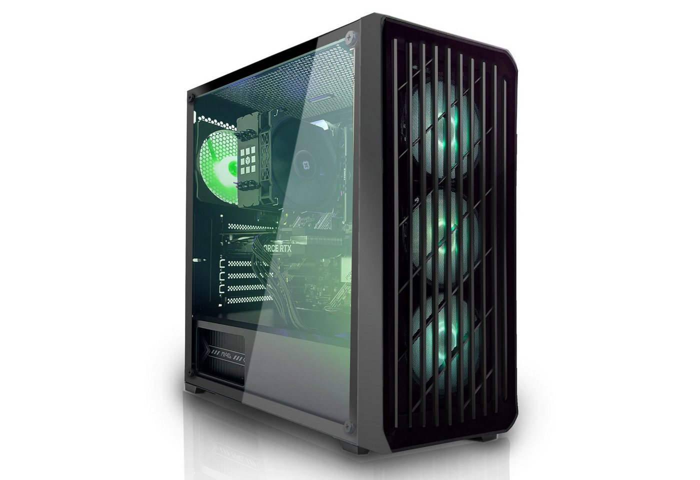 SYSTEMTREFF Gaming-PC (AMD Ryzen 9 9950X, GeForce RTX 4060 Ti, 32 GB RAM, 1000 GB SSD, Luftkühlung) von SYSTEMTREFF