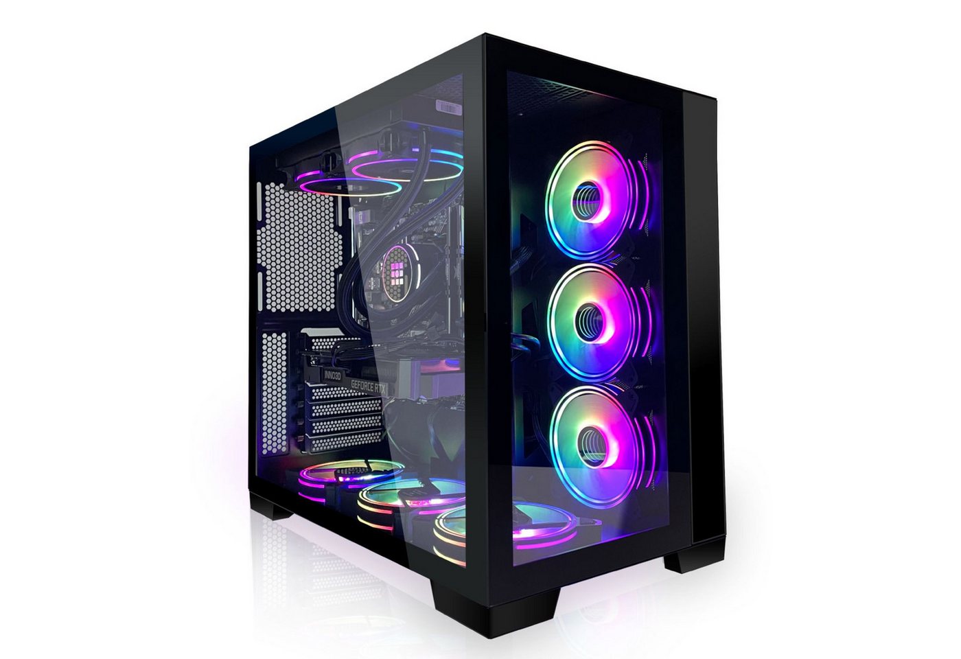 SYSTEMTREFF Gaming-PC (AMD Ryzen 9 9950X, GeForce RTX 4080 Super, 32 GB RAM, 1000 GB SSD, Wasserkühlung) von SYSTEMTREFF