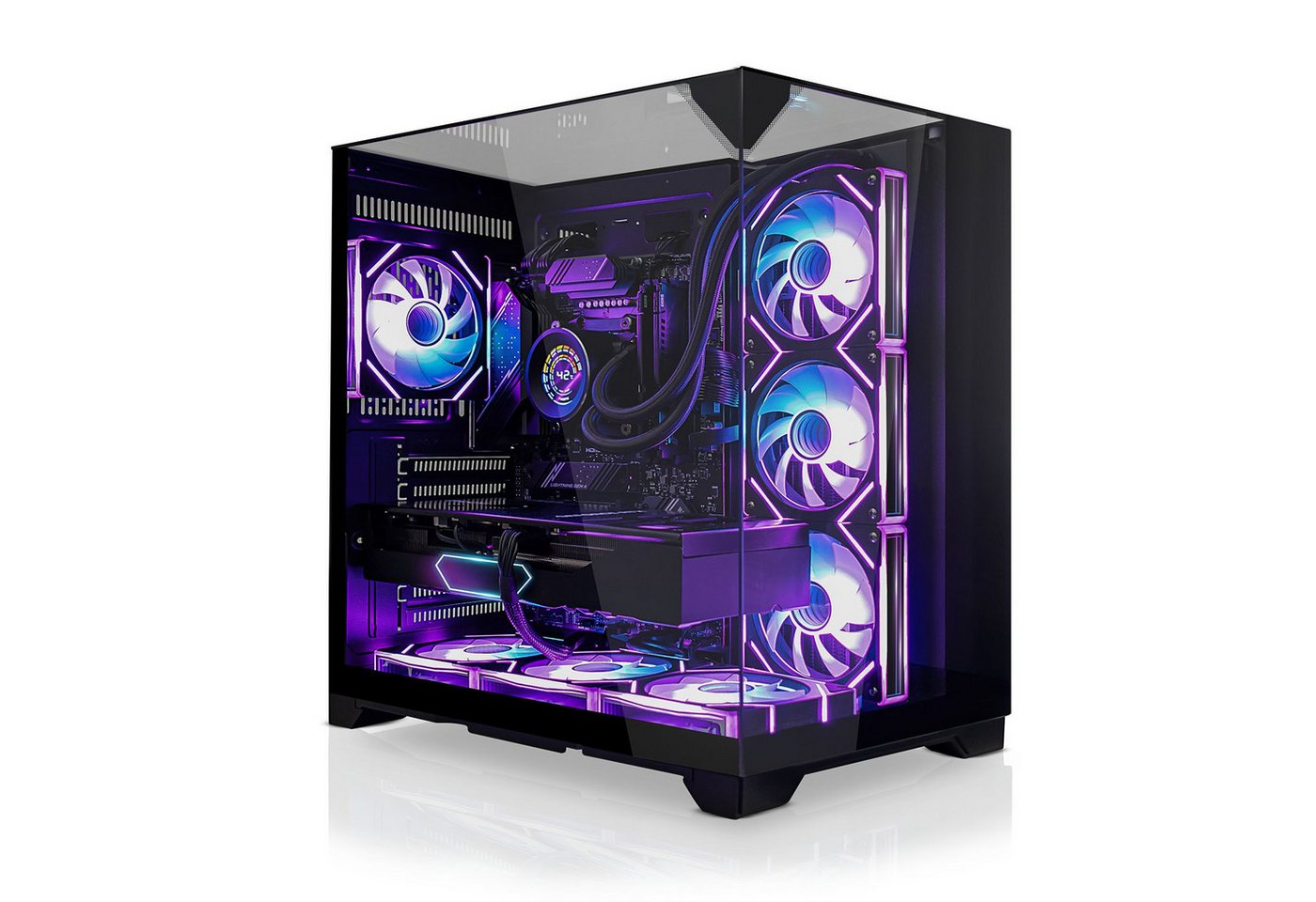 SYSTEMTREFF Gaming-PC (Intel Core i7 13700F, GeForce RTX 4070 Ti Super, 32 GB RAM, 1000 GB SSD, Wasserkühlung) von SYSTEMTREFF