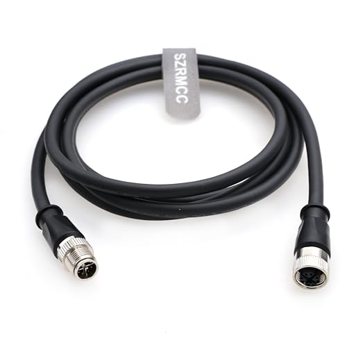 SZRMCC M12 X-Code 8-poliger Stecker auf Buchse, Ethernet-Kabel, Cat7e, High-Flex-Kabel für Cognex in-Sight 8000 DataMan 260 GigE Dalsa Industriekamera, Machine Vision (20 m) von SZRMCC