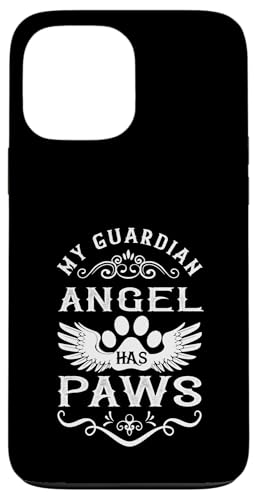 Hülle für iPhone 13 Pro Max My Guardian Angel Has Paws Gedenkstätte für Haustiere von Sacred Originals