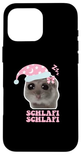 Hülle für iPhone 16 Pro Max Trauriger Hamster Hampter Schlafi Schlafi Sad Hamster Meme von Sad Hamster Hamstie Hamsti Meme Trauriger Hamster