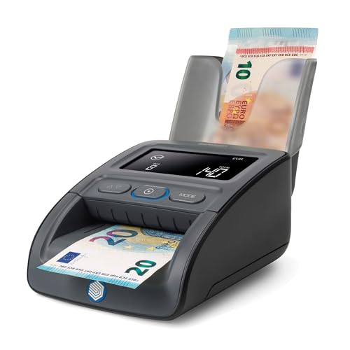 Safescan 155-S & RS-100 automatischer Geldscheinprüfer zur schnellen Überprüfung von Geldscheinen - Falschgeldprüfgerät mit 7-facher Echtheitsprüfung - 100% genaues Prüfgerät inkl. Banknotenstapler Safescan 155-S & RS-100 automatischer Geldscheinprüfer zur schnellen Überprüfung von Geldscheinen - Falschgeldprüfgerät mit 7-facher Echtheitsprüfung - 100% genaues Prüfgerät inkl. Banknotenstapler von Safescan
