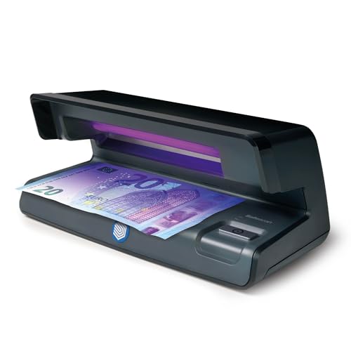 Safescan 50 UV-Falschgeldprüfgerät zur Prüfung von Banknoten, Kreditkarten und Ausweisen - UV-Geldscheinprüfer für neue Banknoten mit UV-Licht - UV-Geldscheinprüfer von Safescan