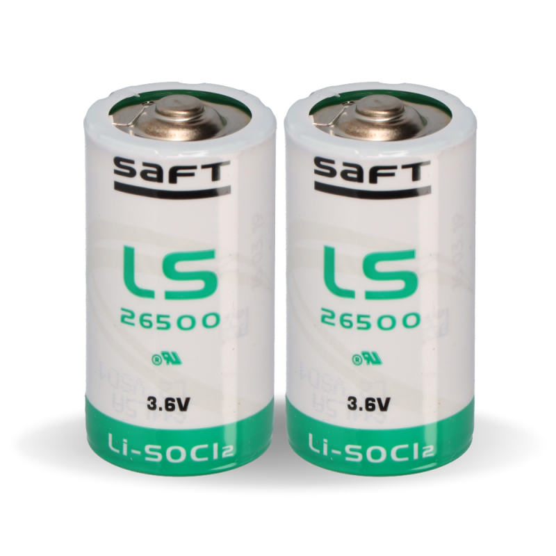 2x Saft Lithium 3,6V Batterie LS 26500 C Baby - Zelle von Saft