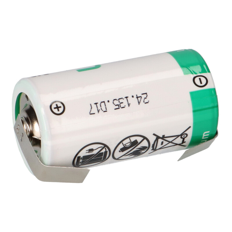 LSH14 Saft Lithium 3,6V Batterie C Baby U-Lötfahne von Saft