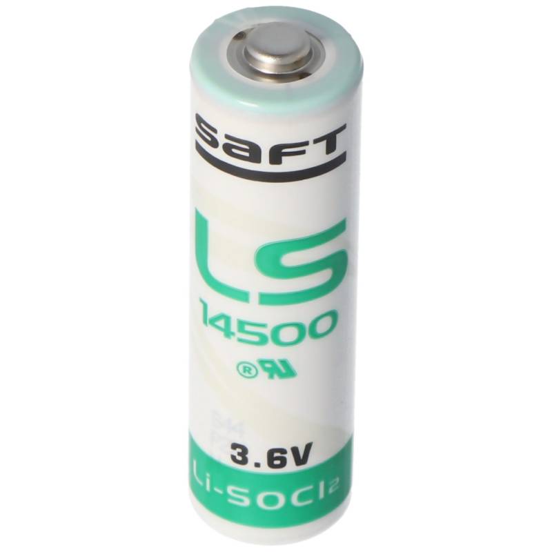 SAFT LS14500 Lithium Batterie Li-SOCI2, Size AA LS14500, FT25BT max. 2600mAh von Saft