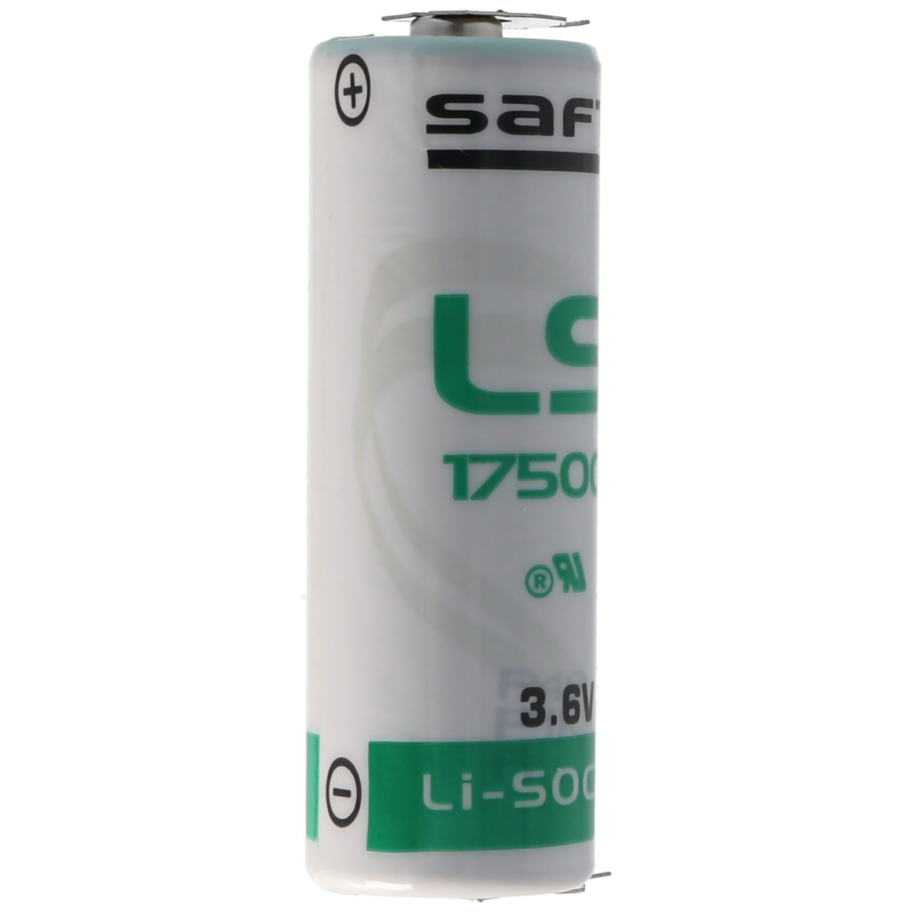 SAFT LS17500 Lithium Batterie , Size A, mit 1er Print Kontakten von Saft