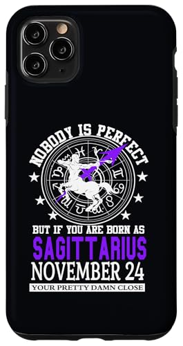 Hülle für iPhone 11 Pro Max Sternzeichen Sternzeichen Schütze 24. November Sternzeichen Sternzeichen von Sagittarius Zodiac Shirt Horoscope Birthday Gift