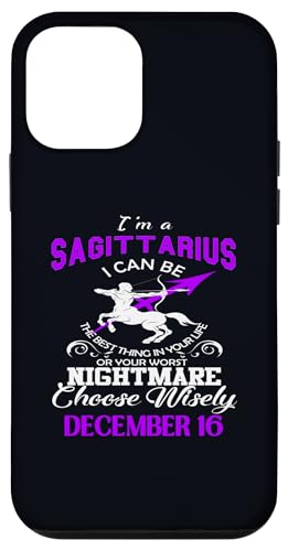 Hülle für iPhone 12 mini Sternzeichen Sternzeichen Sternzeichen Schütze 16. Dezember von Sagittarius Zodiac Shirt Horoscope Birthday Gift