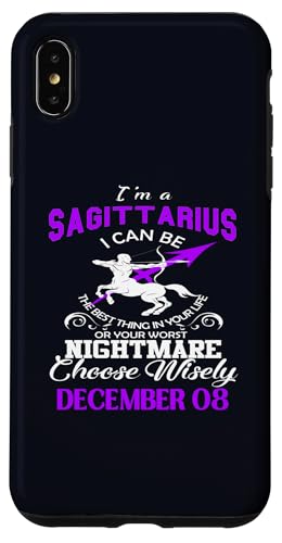 Hülle für iPhone XS Max Sternzeichen Sternzeichen Sternzeichen Schütze 08. Dezember von Sagittarius Zodiac Shirt Horoscope Birthday Gift