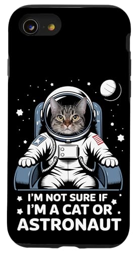 Hülle für iPhone SE (2020) / 7 / 8 Lustiger Catstronaut Weltraumkatze Astronaut mit Raumanzug von Sailor Nostalgia Gifts