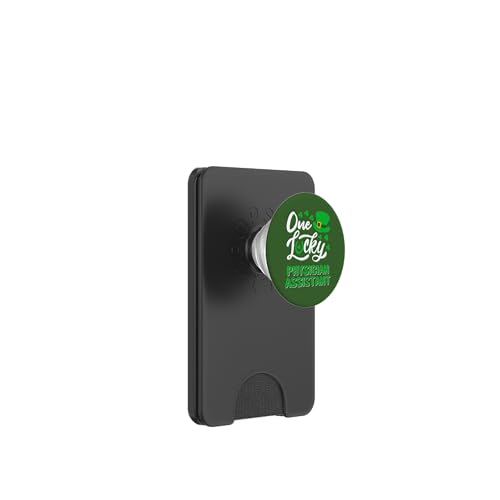 One Lucky Physician Assistant Lustiger Spruch St. Patrick's Day PopSockets PopWallet für MagSafe von Saint Patrick's Day Saying Lucky Clovers Design