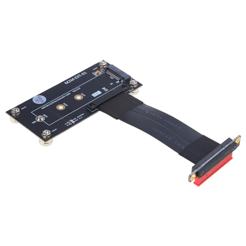 Saiyana PCIe M.2 NVMe auf Kabel Grafikkartenverlängerung M.2 NVMe Key M Adapter PCIe Stecker Full Speed M.2 M Key auf PCI-E 4X Verlängerungskabel von Saiyana