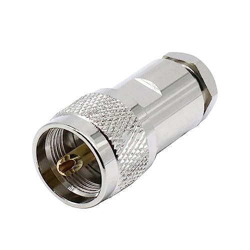 Saiyana Premium Adapter Für Antennenkabel Robuster SL16-Stecker Für RG59 LMR240-Koaxialkabel RG59-Stecker von Saiyana