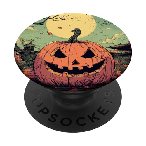 Spooky Path: Sakura's Enchanted Trail PopSockets mit austauschbarem PopGrip von Sakura Lantern Shadows