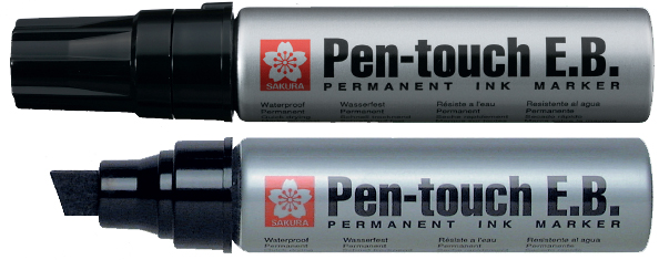 SAKURA Permanent-Marker Pen-touch Extra Breit, schwarz von Sakura