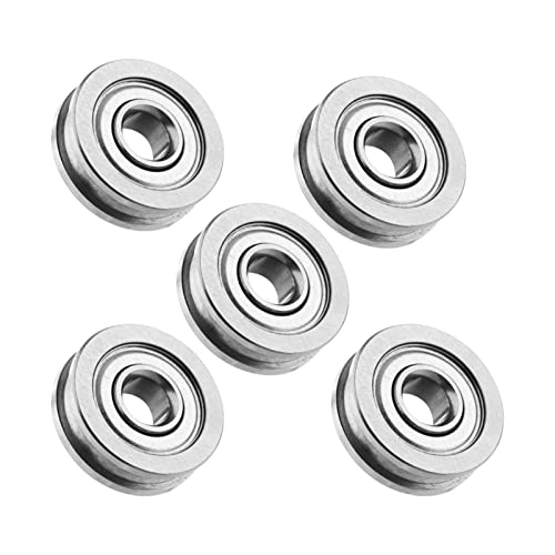 Gerillt, 10 Stück Metall-U-Nut, Abgedichtetes Führungsrad, Riemenscheibe, Schiene, Kugellager, Riemenscheibe, Kleine Riemenscheibe U604ZZ, 4 X 13 X 4 Mm von Saluaqui