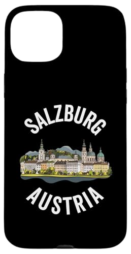 Hülle für iPhone 15 Plus Salzburg Österreich Souvenir Männer Frauen Erinnerung Retro Urlaub von Salzburg Austria Souvenir Travel Men Women