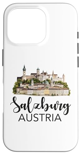 Hülle für iPhone 16 Pro Salzburg Österreich Souvenir Männer Frauen Erinnerung Retro Urlaub von Salzburg Austria Souvenir Travel Men Women