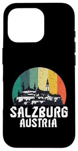 Hülle für iPhone 16 Pro Salzburg Österreich Souvenir Männer Frauen Erinnerung Retro Urlaub von Salzburg Austria Souvenir Travel Men Women