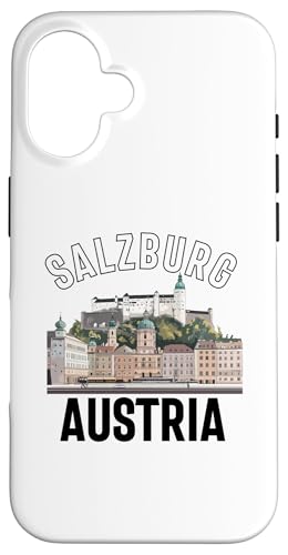 Hülle für iPhone 16 Salzburg Österreich Souvenir Männer Frauen Erinnerung Retro Urlaub von Salzburg Austria Souvenir Travel Men Women