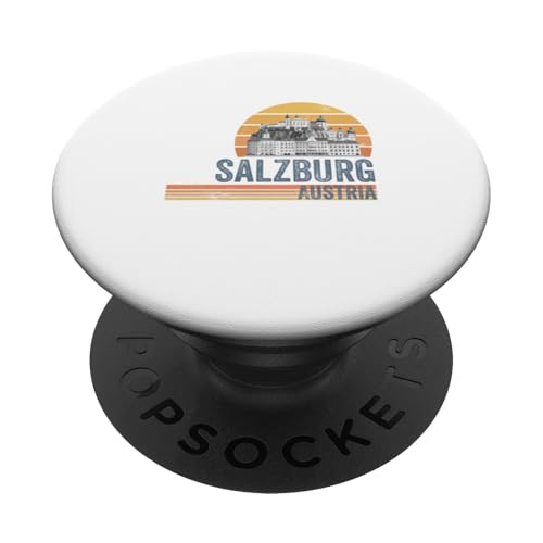 Salzburg Österreich Souvenir Männer Frauen Erinnerung Retro Urlaub PopSockets Klebender PopGrip von Salzburg Austria Souvenir Travel Men Women