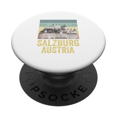 Salzburg Österreich Souvenir Männer Frauen Erinnerung Retro Urlaub PopSockets Klebender PopGrip von Salzburg Austria Souvenir Travel Men Women