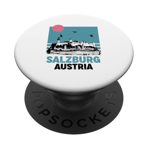 Salzburg Österreich Souvenir Männer Frauen Erinnerung Retro Urlaub PopSockets Klebender PopGrip von Salzburg Austria Souvenir Travel Men Women