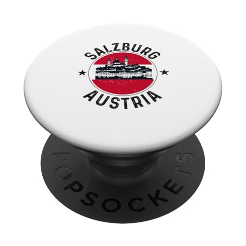 Salzburg Österreich Souvenir Männer Frauen Erinnerung Retro Urlaub PopSockets Klebender PopGrip von Salzburg Austria Souvenir Travel Men Women