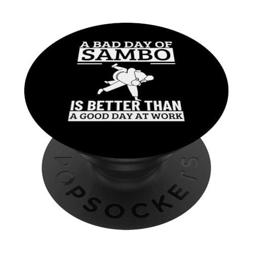 Ein schlechter Tag von Sambo Lustiger stolzer Sambo PopSockets Klebender PopGrip von Sambo Enthusiasts Martial Arts Passion