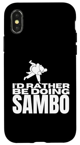 Hülle für iPhone X/XS Ich mache lieber Sambo Funny Sambo von Sambo Enthusiasts Martial Arts Passion