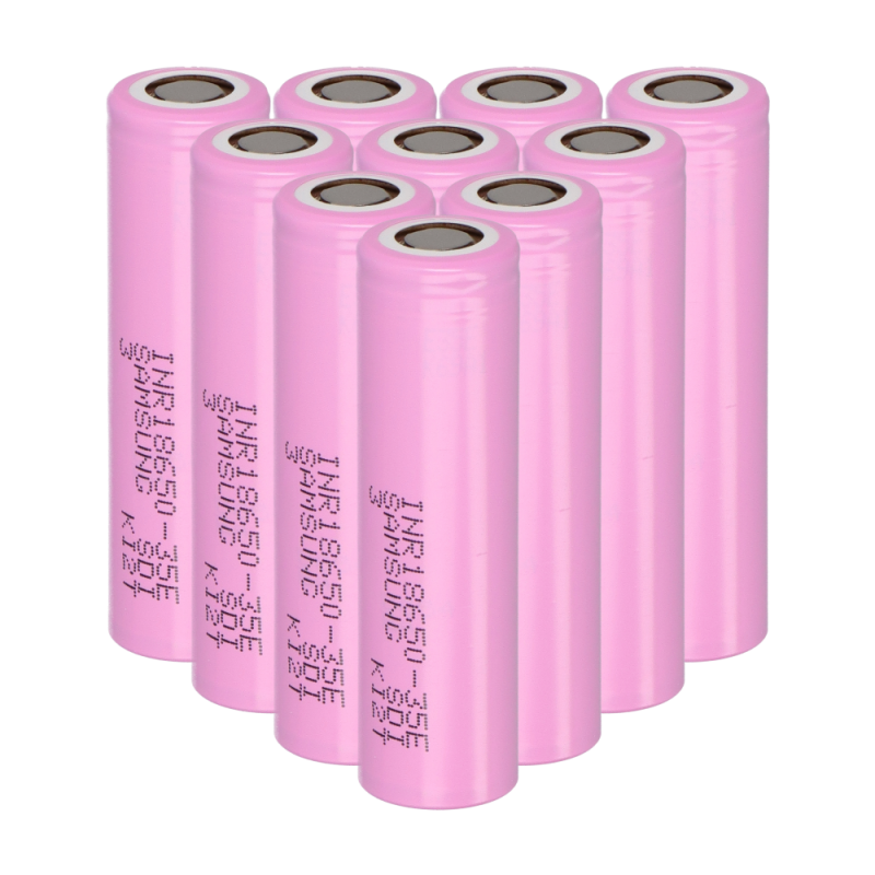 10x Samsung INR18650-35E 3500mAh 3,7V - 18650 Akku von Samsung