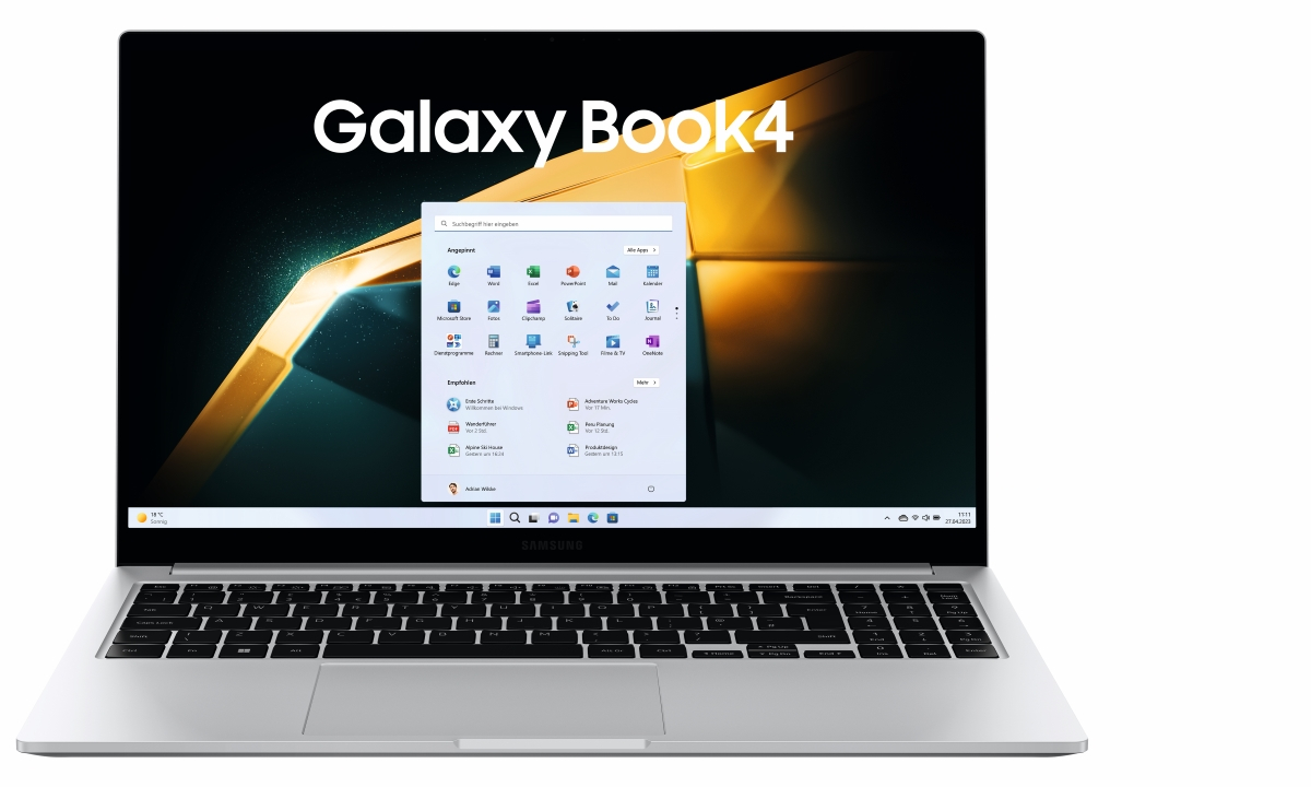 SAMSUNG Galaxy Book4 B-Ware - 15,6 Zoll Intel Core 5-120U 16 GB 512 GB W11H Platinum Silver von Samsung