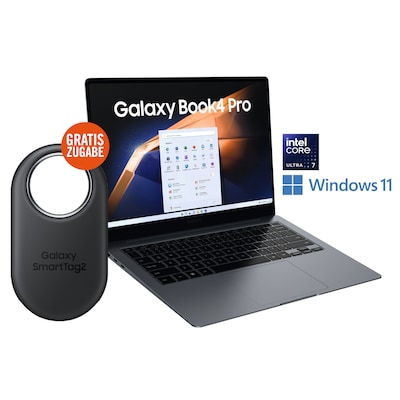 SAMSUNG Galaxy Book4 Pro 14" Ultra 7 155H 16/512GB SSD Win11 +SmartTag2 von Samsung