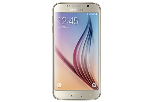 SAMSUNG Galaxy S6 Smartphone simlockfrei, Android, Bildschirm 13 cm (5,1 Zoll), Kamera 16 MP, 32 GB, Quad Core 2,1 GHz, 3 GB RAM von Samsung