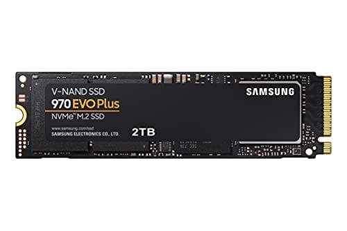 Samsung 970 EVO Plus NVMe M.2 SSD, 2 TB, PCIe 3.0, 3.500 MB/s Lesen, 3.300 MB/s Schreiben, Interne SSD für Gaming und Grafikbearbeitung, MZ-V7S2T0BW von Samsung