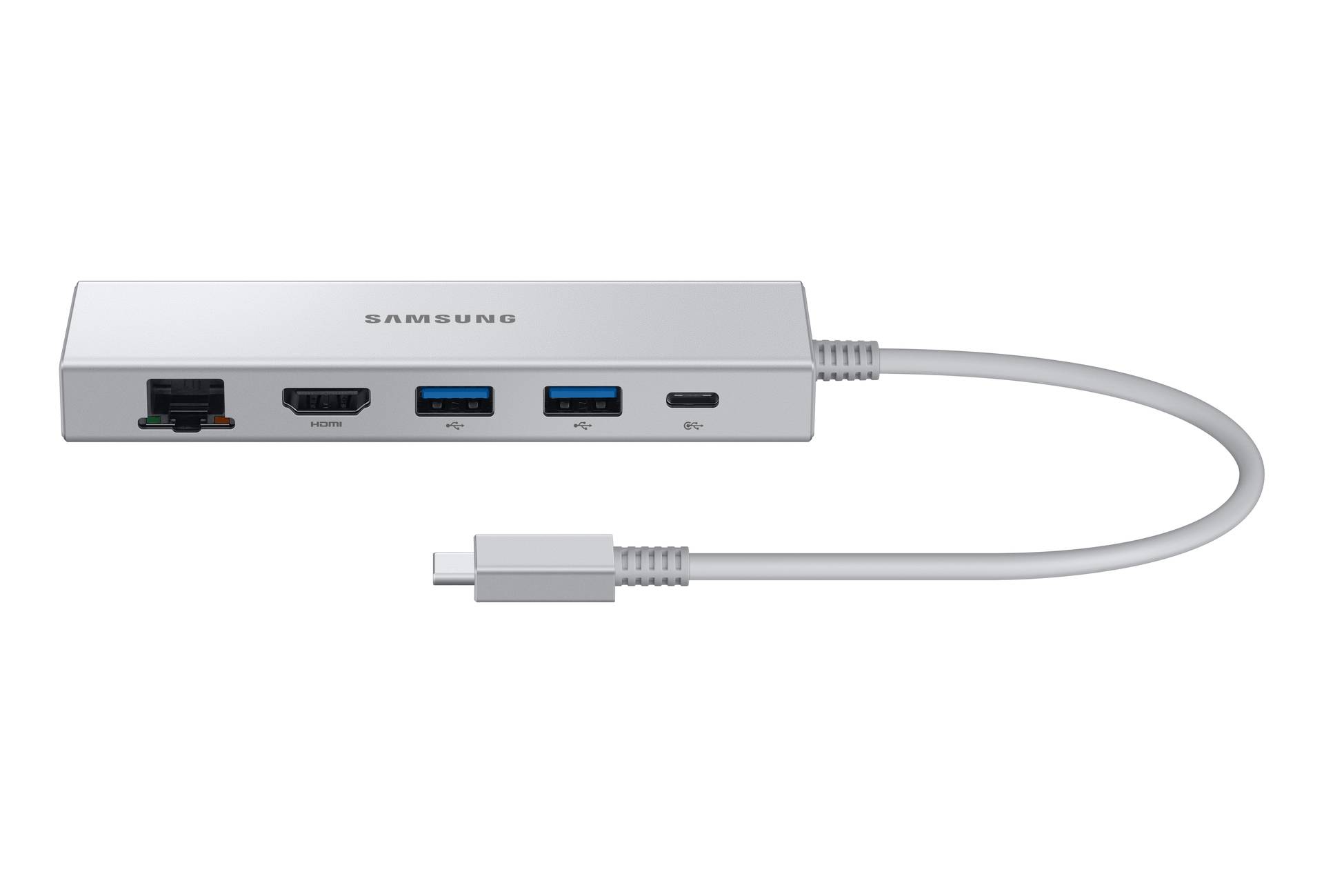 Samsung EE-P5400 Multiport Adapter, USB-C 3.0 B-Ware - 2x USB-A, 1x USB-C 100W PD, 1x HDMI 4k/60Hz, 1x RJ45 1000Mbit/s von Samsung