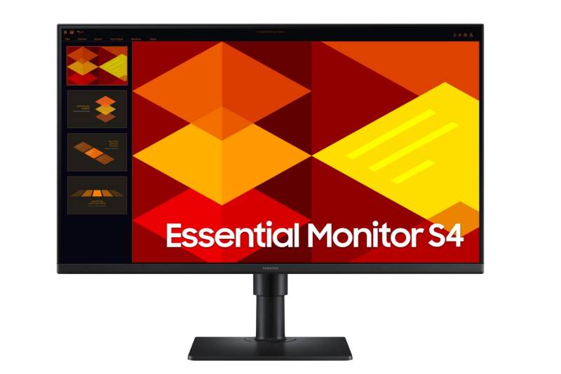 Samsung Essential S4 S27D402GAU - S40GD Series - LED-Monitor - 68.6 cm (27) - 1920 x 1080 Full HD (1080p) @ 100 Hz - IPS - 250 cd/m² - 1000:1 - 5 ms - 2xHDMI, DisplayPort - Schwarz  [Energieklasse C](LS27D402GAUXEN) von Samsung