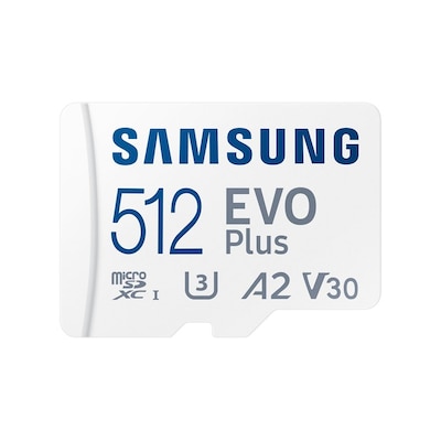 Samsung Evo Plus (2024) 512 GB microSDXC Speicherkarte (160 MB/s, Class 10, U3) von Samsung