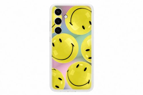 Samsung Flipsuit Case EF-MS926 für das Galaxy S24+, Smartphone-Cover, Handy-Hülle, Schutz Case, Einlegekarte Smiley, Yellow von Samsung