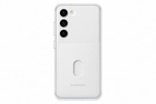 Samsung Frame Smartphone Case EF-MS911 für Galaxy S23, Handy-Hülle, Durchsichtig, Kratzfest, Rahmen, Kartenfach, White von Samsung