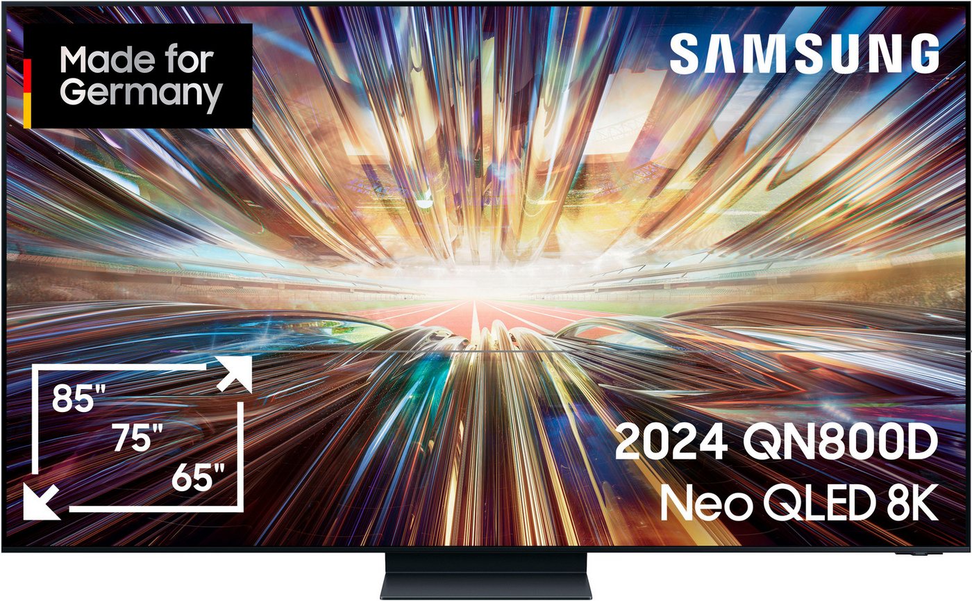 Samsung GQ65QN800DT QLED-Fernseher (163 cm/65 Zoll, 8K Ultra HD, Smart-TV, Neural Quantum 8K AI Gen2 Prozessor, bis zu 165Hz, AI Upscaling, KI TV) von Samsung